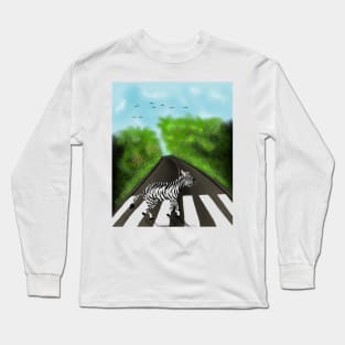 Zebra Crossing Long Sleeve T-Shirt